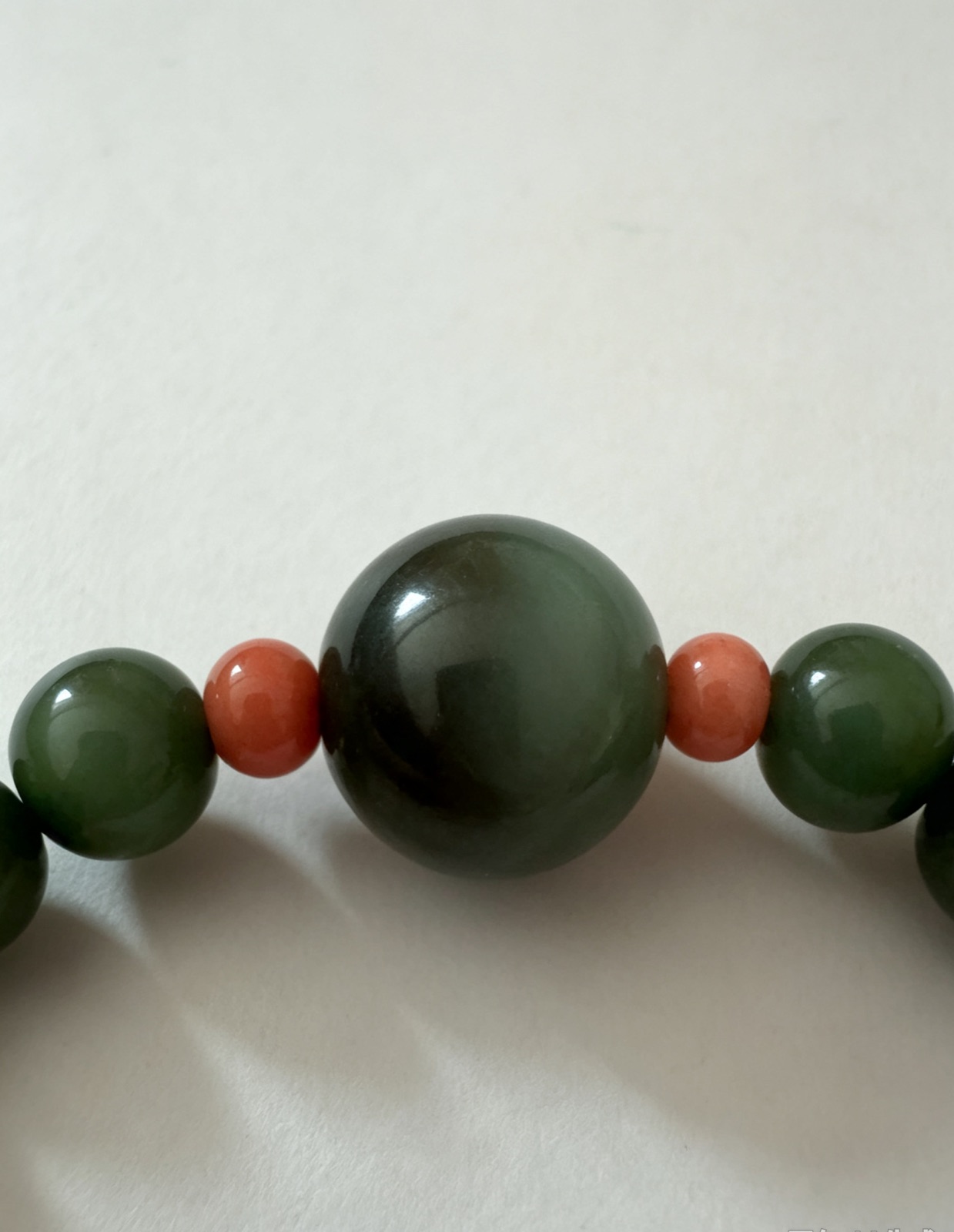 Russian Jasper & Coral bracelet, photo 3 of 5