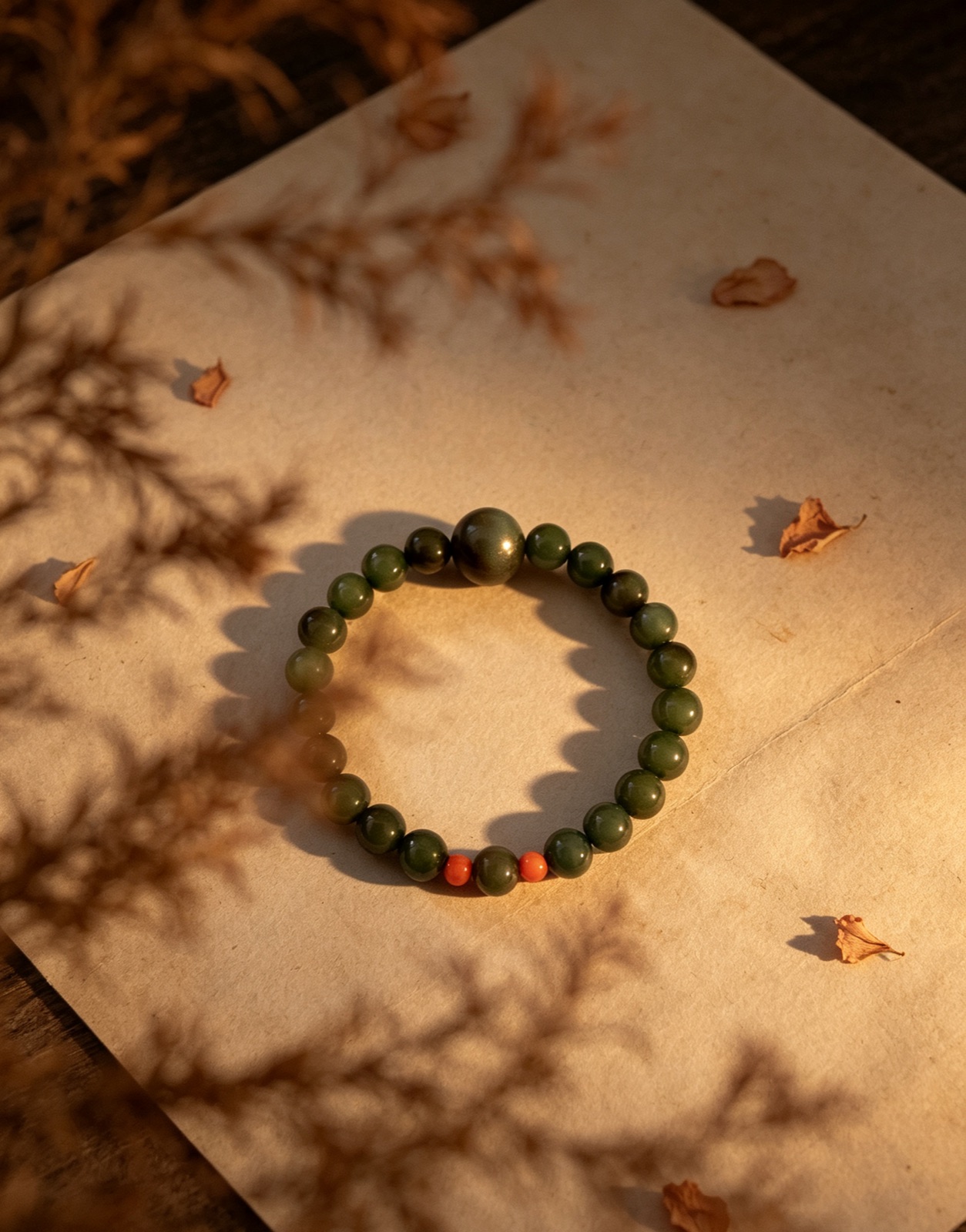 Russian Jasper & Coral bracelet